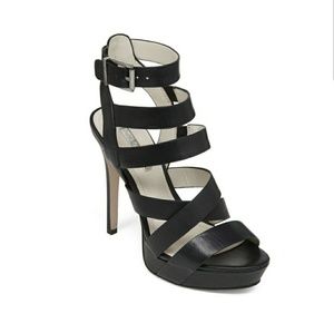 BCBG Mystic Strappy Heel Sandal black
